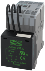 SUPPRESSOR FOR SIEMENS CONTACTOR S00 MOTOR | 23220 | RC, star, 3x575 VAC, 7.5 kV | Murrelektronik