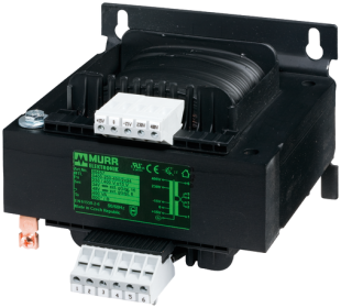 MST 1-PHASE SAFETY TRANSFORMER | 86463 | P: 630VA IN: 230/400VAC+/-15VAC OUT:2x24VAC | Murrelektronik